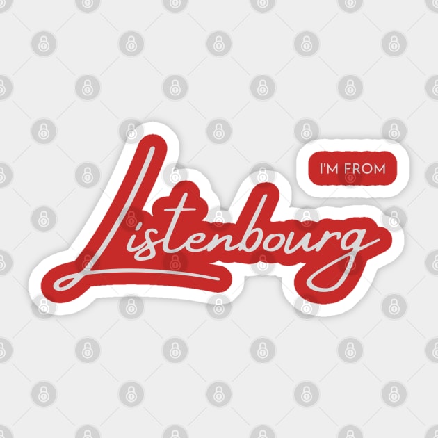 Listenbourg Sticker by Vibe Check T-shirts